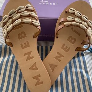 NWT Manebi sandals.  Purchased for my beach wedding but ended up going barefoot!